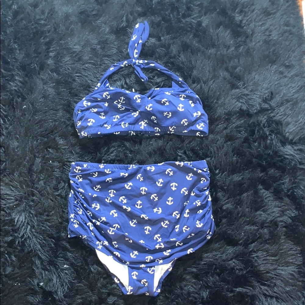 AHOY! Sailor high waisted bikini